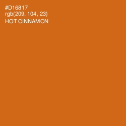 #D16817 - Hot Cinnamon Color Image